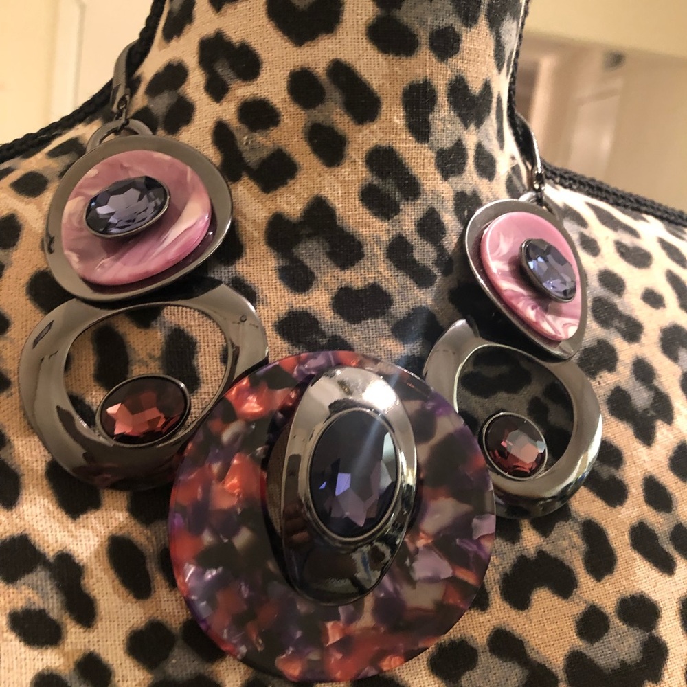 Different shades of  purple necklace